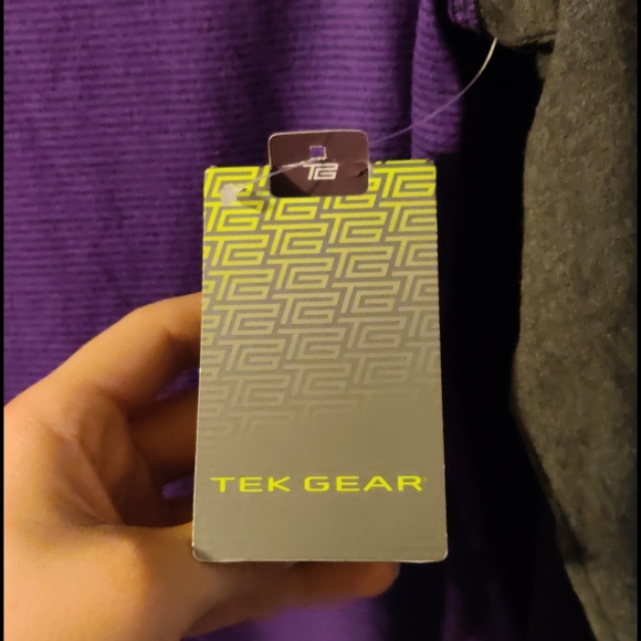 Purple and dark grey striped baseball tee - Picture 5 of 6